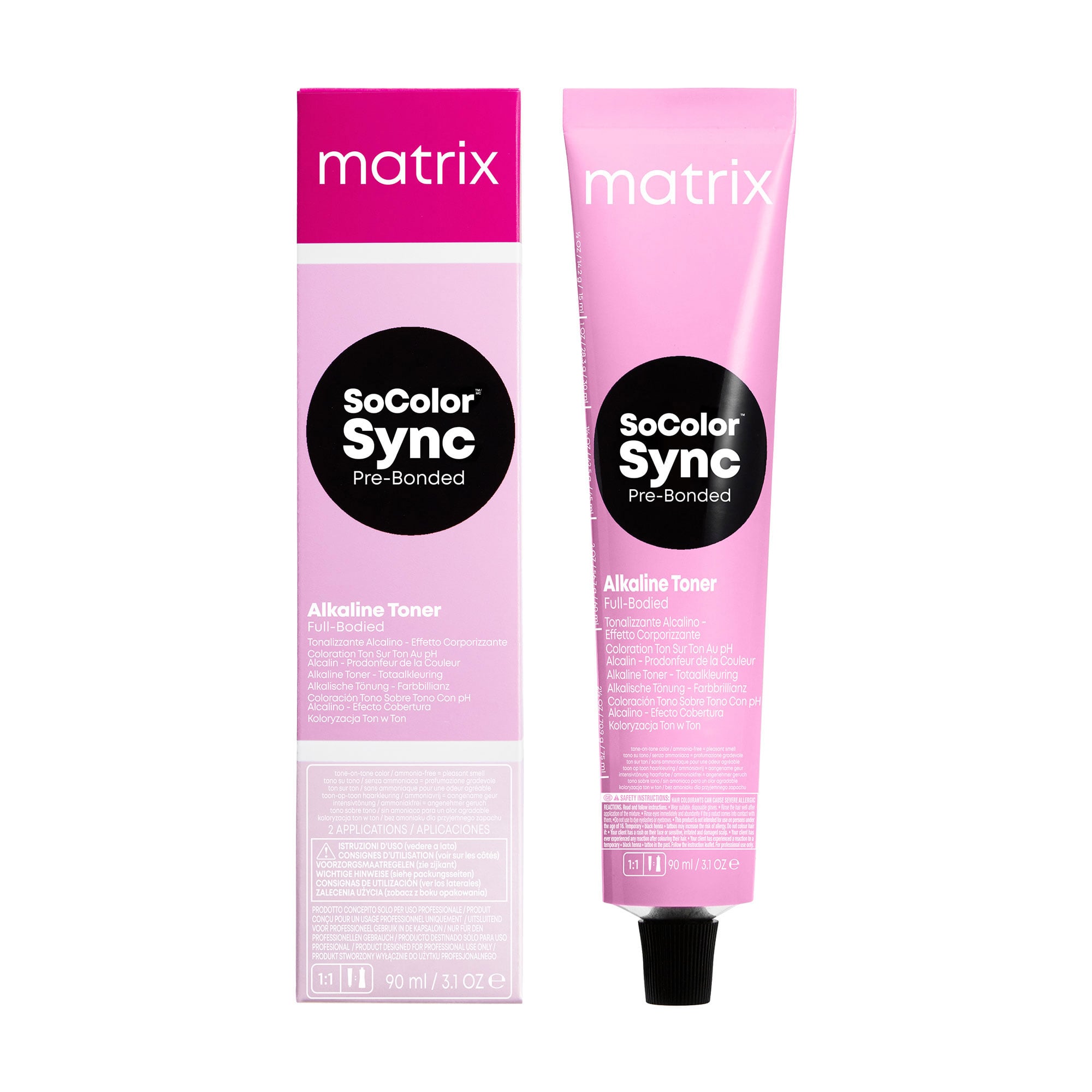 Безаміачний тонер для волосся Matrix SoColor Sync Pre-Bonded Alkaline Toner на лужній основі, тон в тон, 9GV, 90 мл
